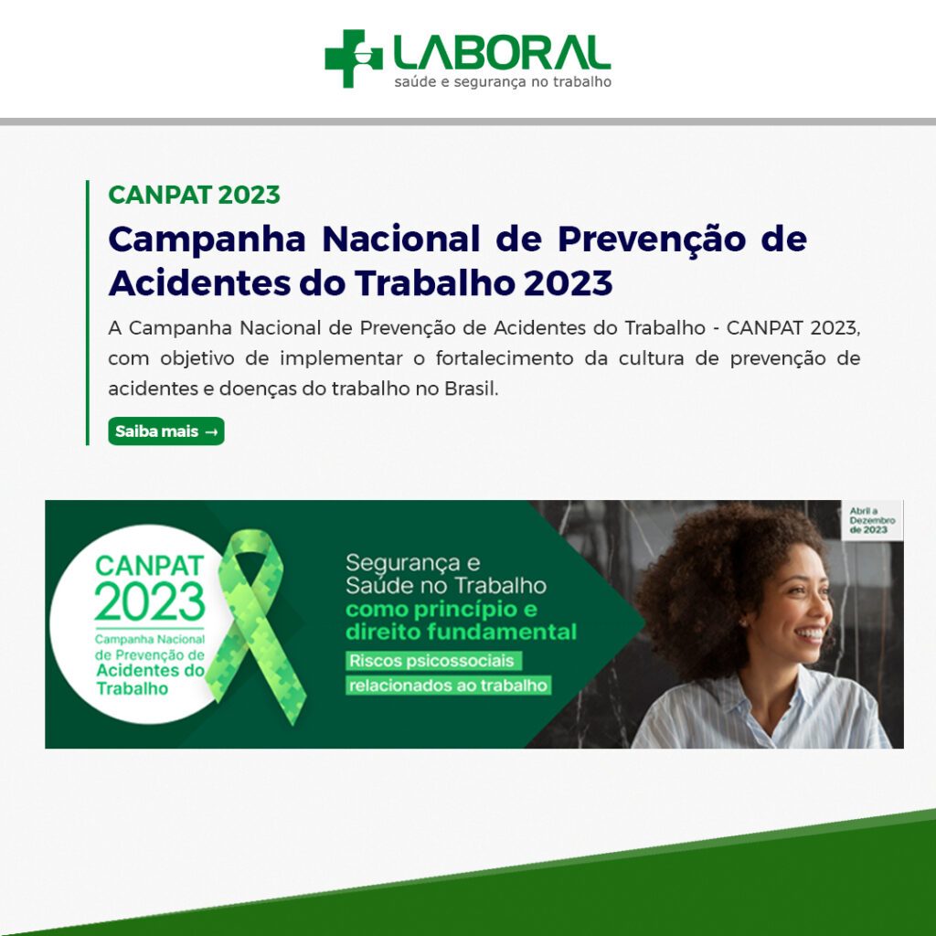 Campanha Nacional de Prevenção de Acidentes do Trabalho 2023