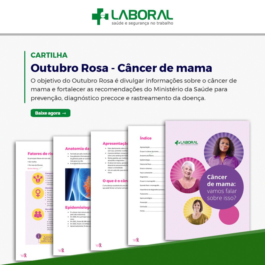 Cartilha – Outubro Rosa – Câncer de mama